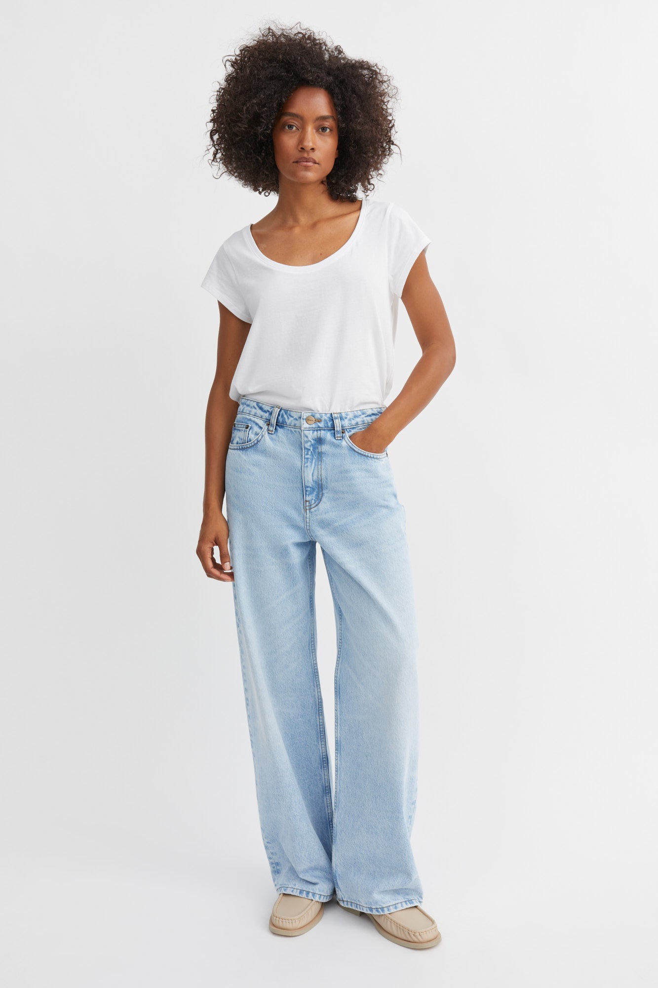 Skall Studio Willow wide jeans Jeans Worn light blue